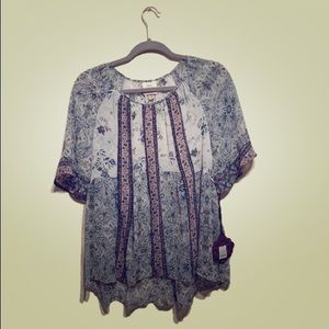 NWT Ladies Sz S Short-Sleeved Knox Rose Blouse